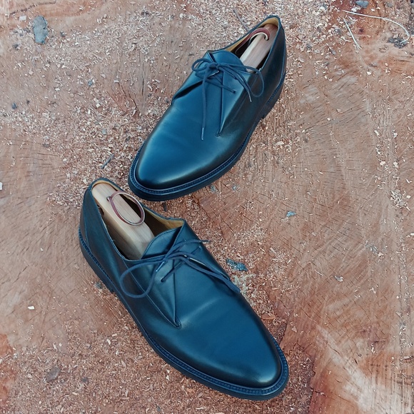 ADAM DERRICK TO BOOT NY MEN'S SHARP BLACK LUXURY LEATHER OXFORD - Picture 14 of 17